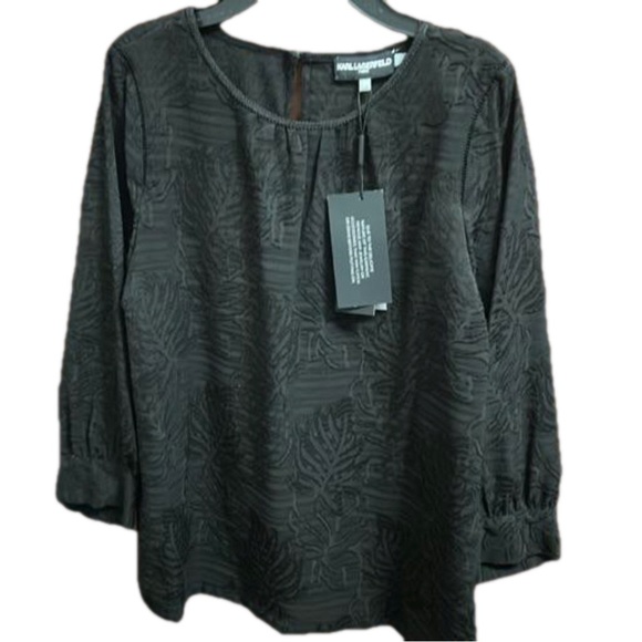 Karl Lagerfeld Paris Black Tunic NWT - Picture 2 of 9